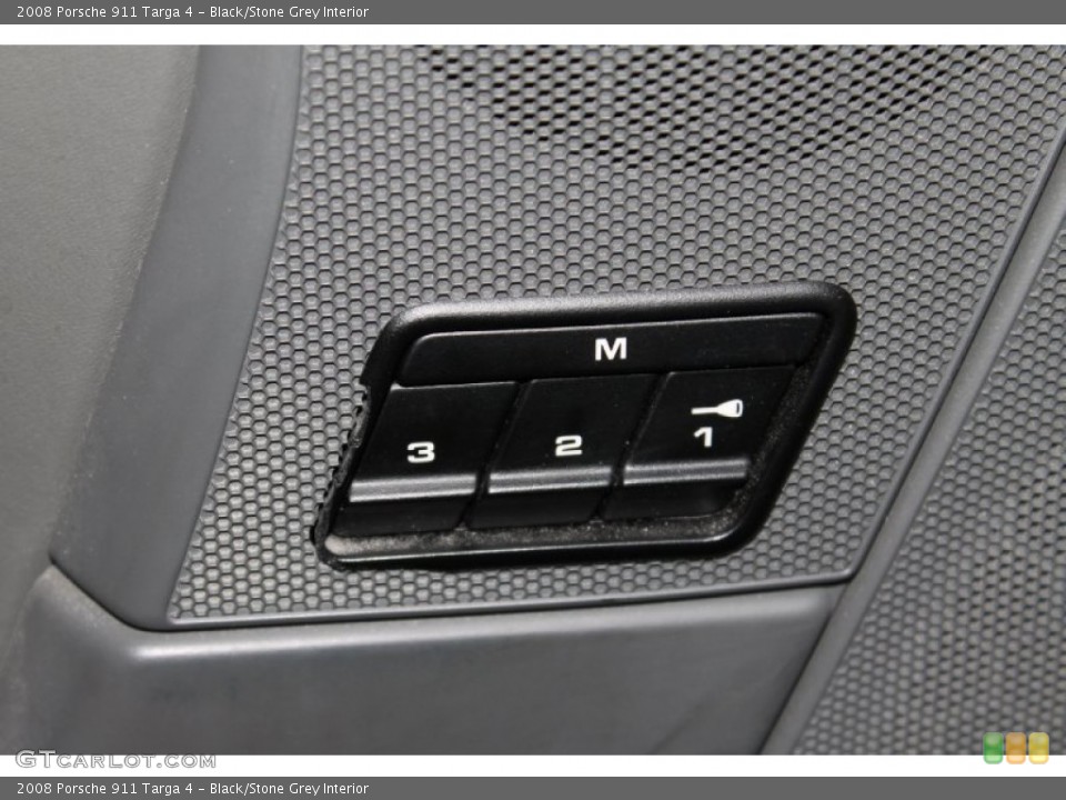 Black/Stone Grey Interior Controls for the 2008 Porsche 911 Targa 4 #82435206