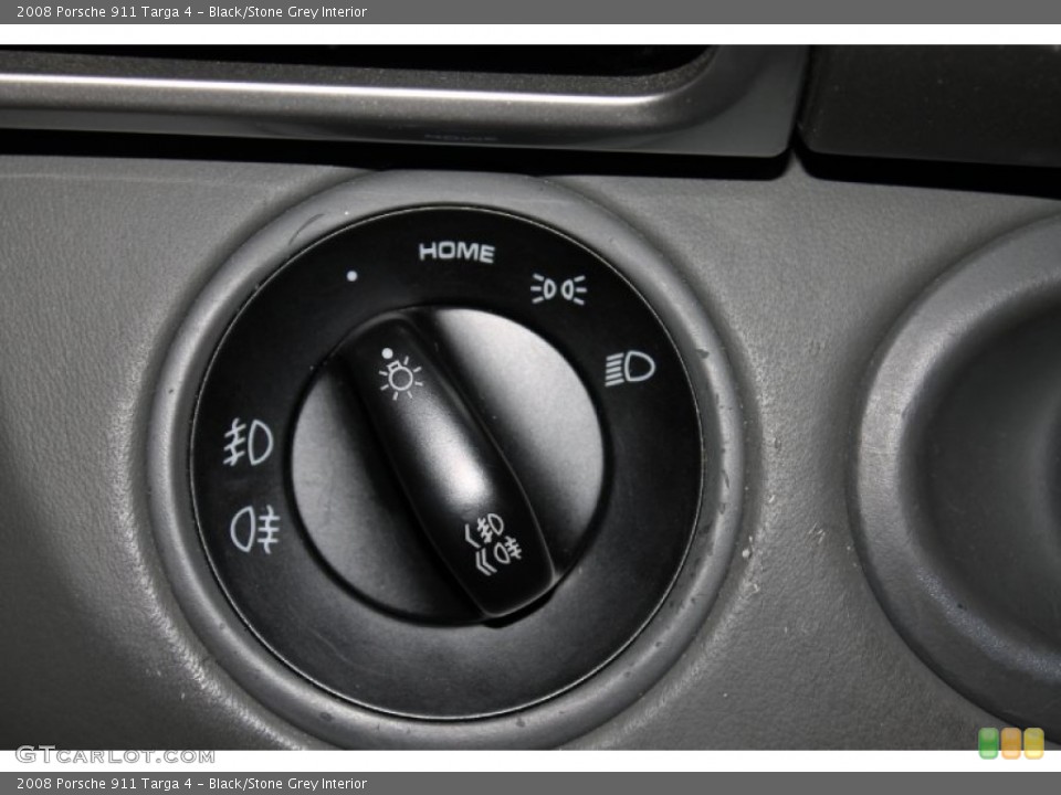 Black/Stone Grey Interior Controls for the 2008 Porsche 911 Targa 4 #82435298