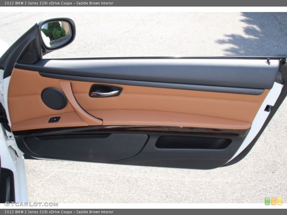 Saddle Brown Interior Door Panel for the 2013 BMW 3 Series 328i xDrive Coupe #82435347