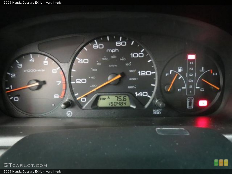 Ivory Interior Gauges for the 2003 Honda Odyssey EX-L #82435890