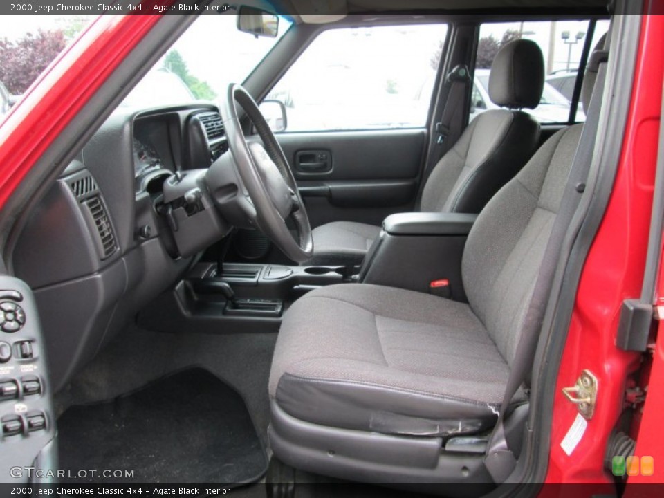 Agate Black Interior Front Seat for the 2000 Jeep Cherokee Classic 4x4 #82440289
