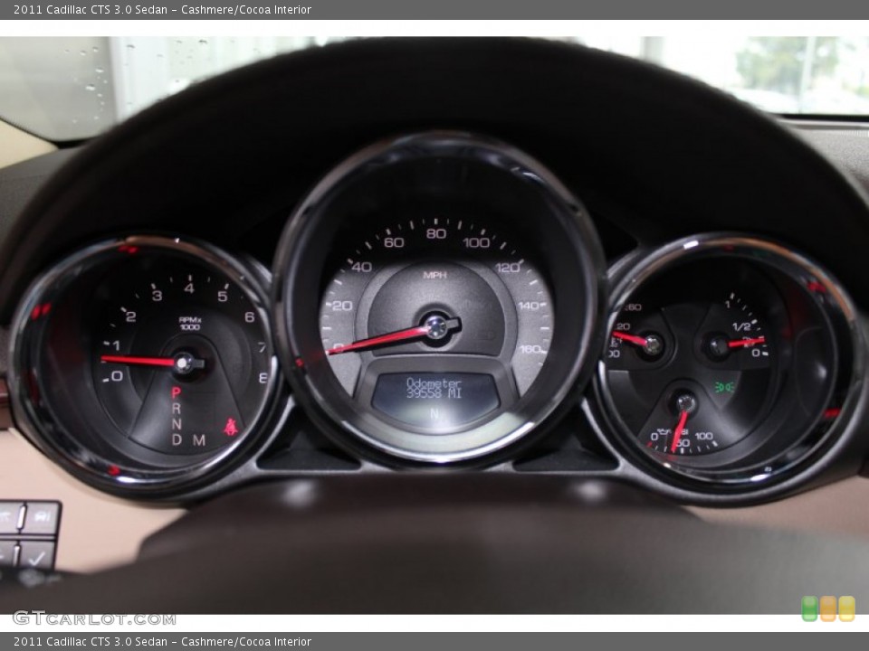Cashmere/Cocoa Interior Gauges for the 2011 Cadillac CTS 3.0 Sedan #82442484