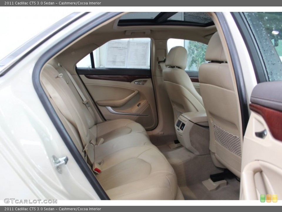 Cashmere/Cocoa Interior Rear Seat for the 2011 Cadillac CTS 3.0 Sedan #82442574