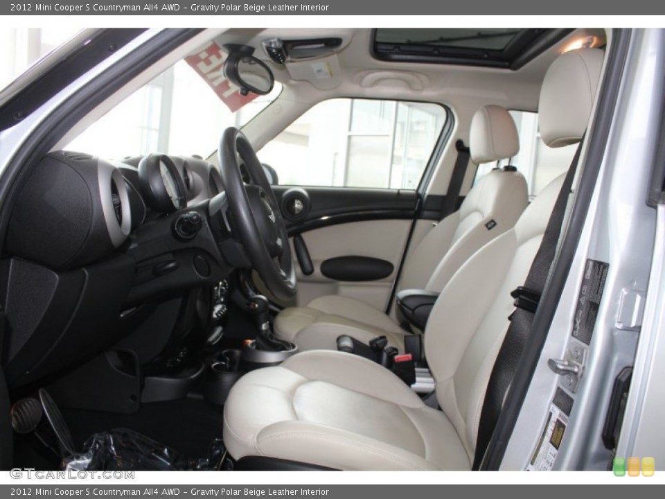 Gravity Polar Beige Leather Interior Photo for the 2012 Mini Cooper S Countryman All4 AWD #82443303