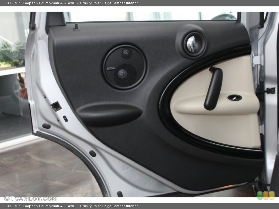 Gravity Polar Beige Leather Interior Door Panel for the 2012 Mini Cooper S Countryman All4 AWD #82443330