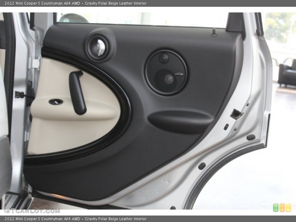 Gravity Polar Beige Leather Interior Door Panel for the 2012 Mini Cooper S Countryman All4 AWD #82443348
