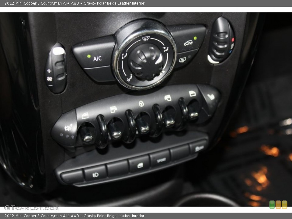 Gravity Polar Beige Leather Interior Controls for the 2012 Mini Cooper S Countryman All4 AWD #82443392