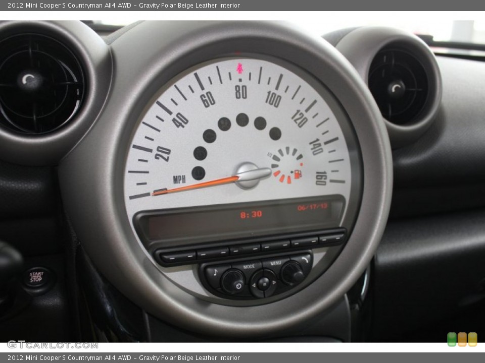 Gravity Polar Beige Leather Interior Gauges for the 2012 Mini Cooper S Countryman All4 AWD #82443400