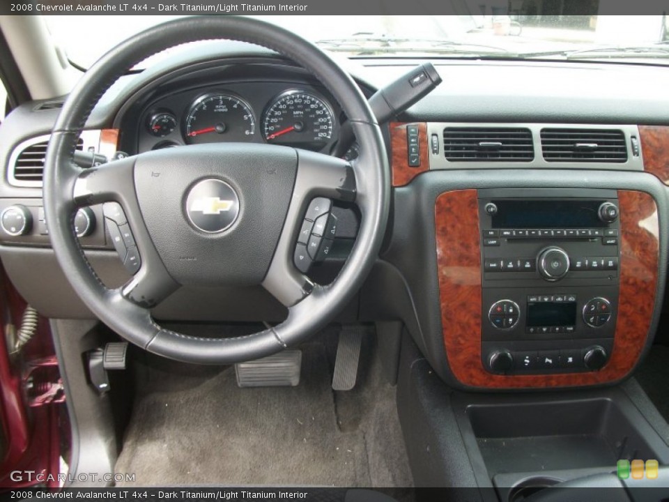 Dark Titanium/Light Titanium Interior Dashboard for the 2008 Chevrolet Avalanche LT 4x4 #82443729