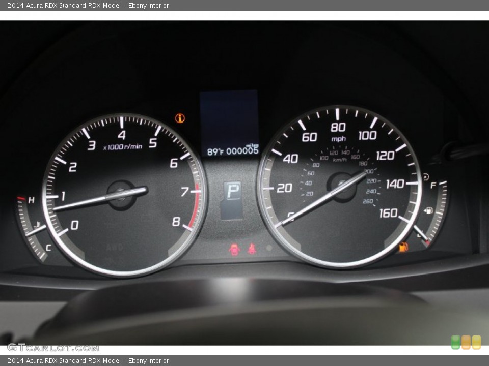 Ebony Interior Gauges for the 2014 Acura RDX  #82444015