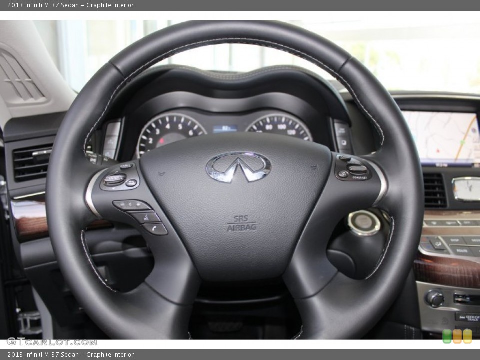 Graphite Interior Steering Wheel for the 2013 Infiniti M 37 Sedan #82445133