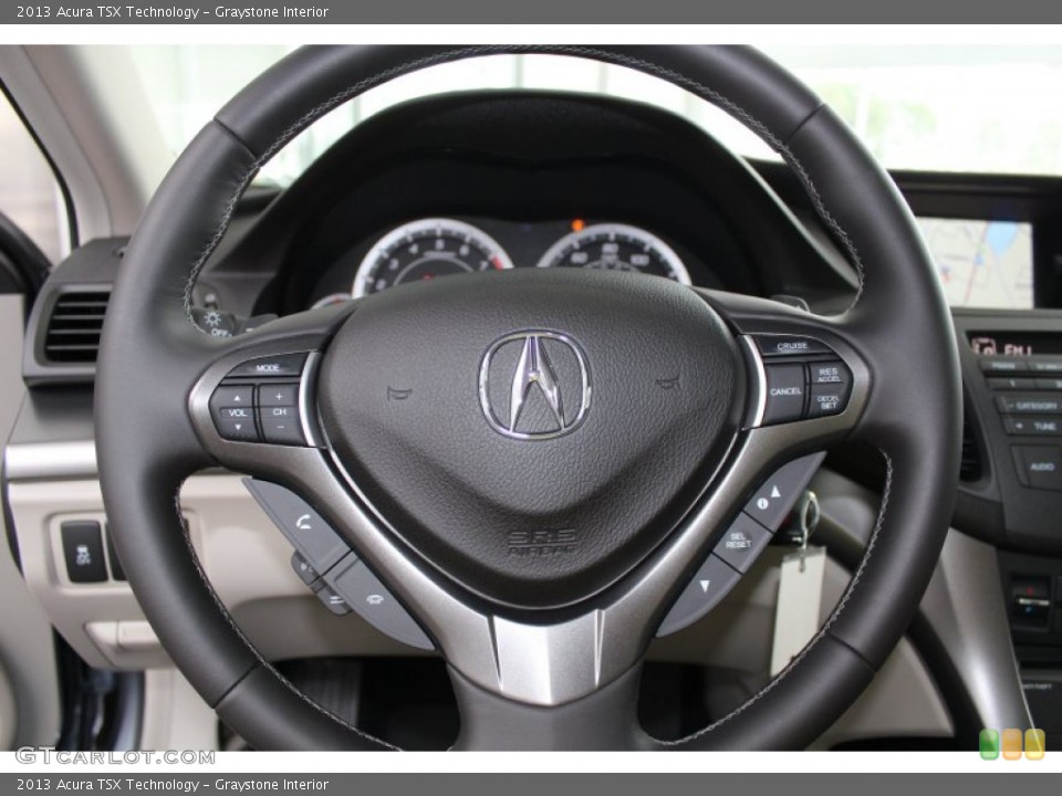 Graystone Interior Steering Wheel for the 2013 Acura TSX Technology #82445652