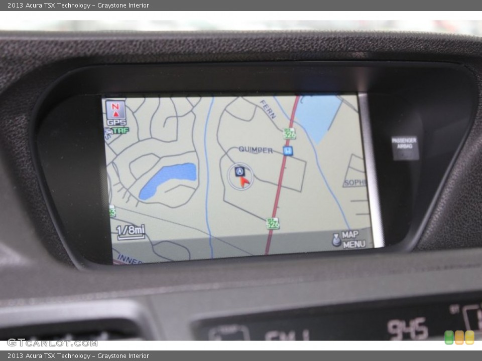 Graystone Interior Navigation for the 2013 Acura TSX Technology #82445688