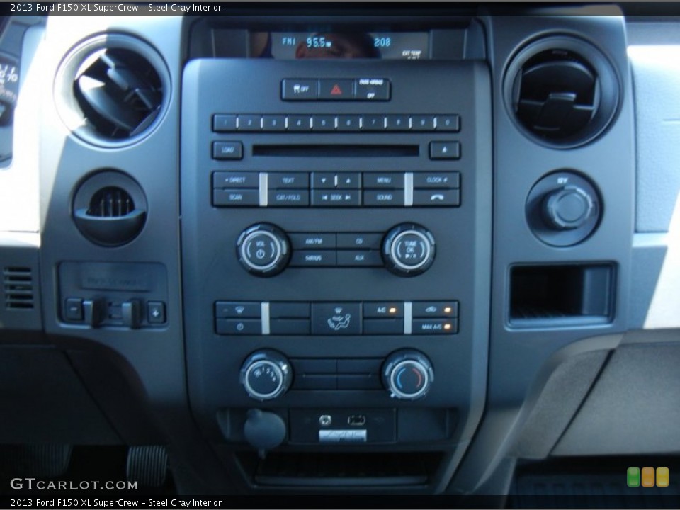 Steel Gray Interior Controls for the 2013 Ford F150 XL SuperCrew #82447674