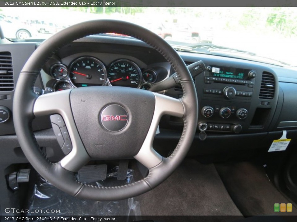 Ebony Interior Dashboard for the 2013 GMC Sierra 2500HD SLE Extended Cab #82447892