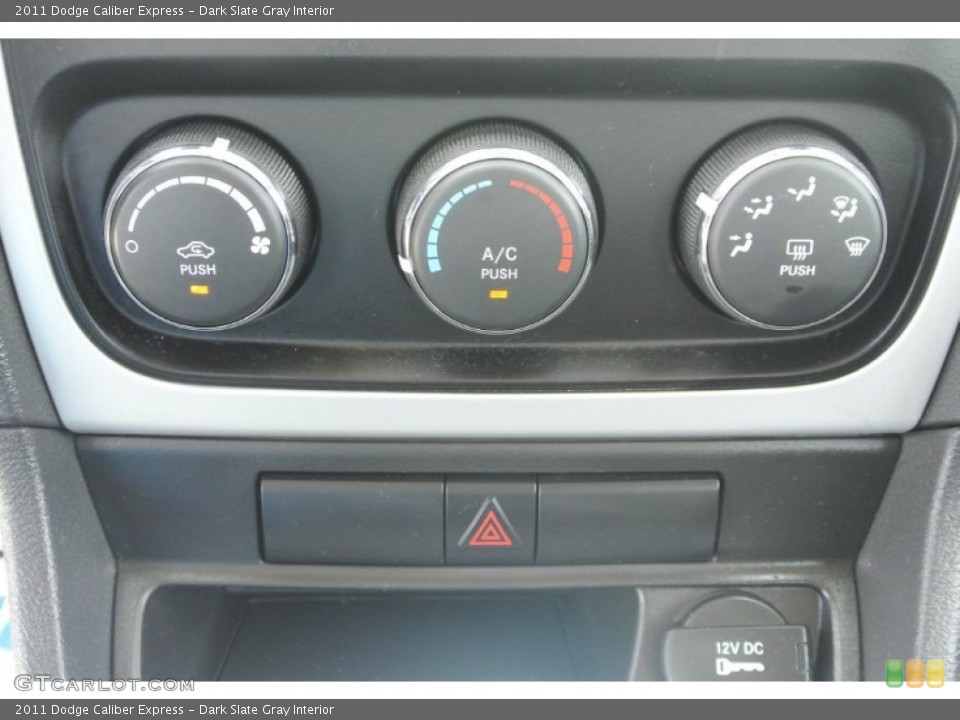 Dark Slate Gray Interior Controls for the 2011 Dodge Caliber Express #82447932