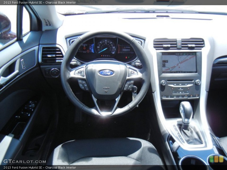 Charcoal Black Interior Dashboard for the 2013 Ford Fusion Hybrid SE #82447944