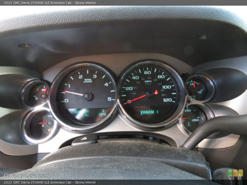 Ebony Interior Gauges for the 2013 GMC Sierra 2500HD SLE Extended Cab #82447975