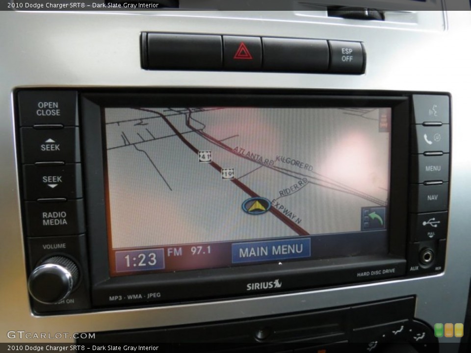 Dark Slate Gray Interior Navigation for the 2010 Dodge Charger SRT8 #82448236