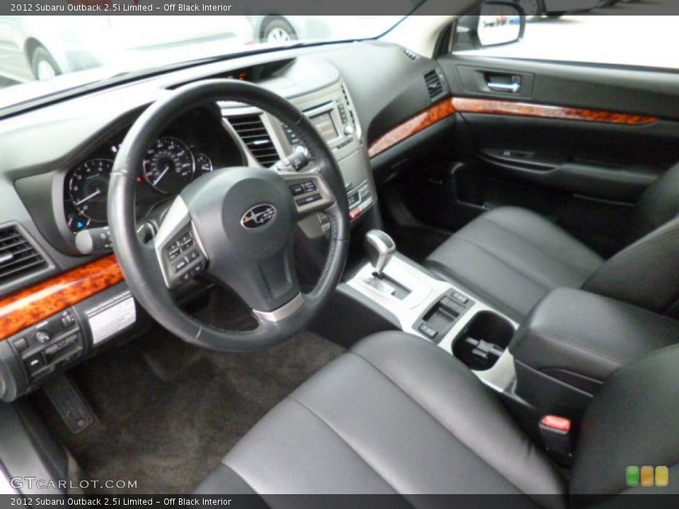 Off Black 2012 Subaru Outback Interiors