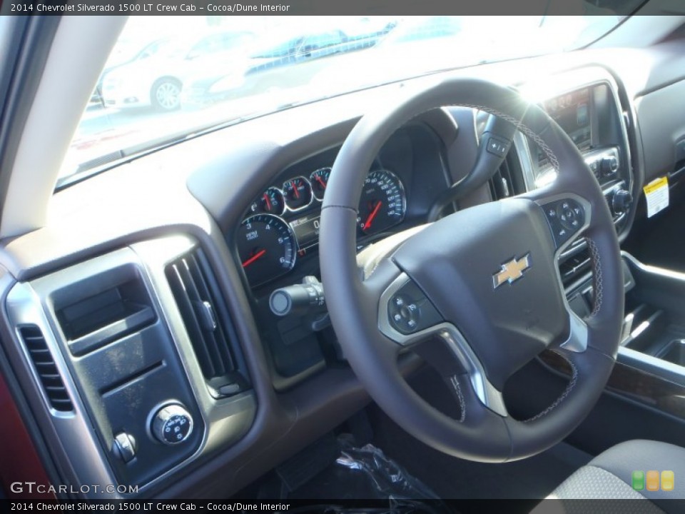 Cocoa/Dune Interior Steering Wheel for the 2014 Chevrolet Silverado 1500 LT Crew Cab #82448662