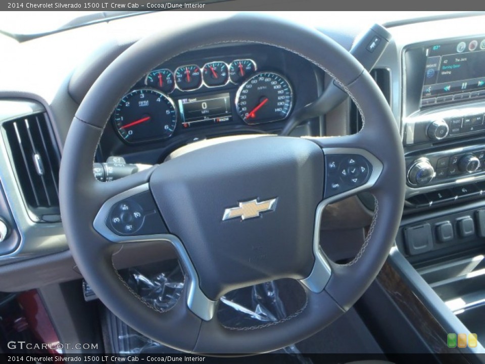 Cocoa/Dune Interior Steering Wheel for the 2014 Chevrolet Silverado 1500 LT Crew Cab #82448683