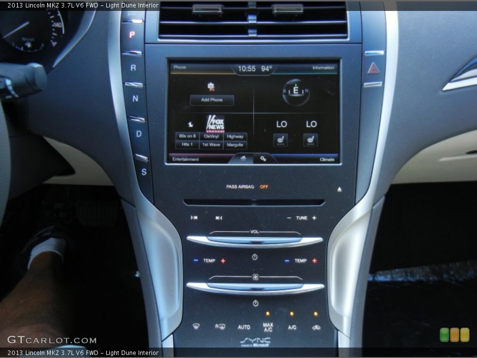 Light Dune Interior Controls for the 2013 Lincoln MKZ 3.7L V6 FWD #82449901