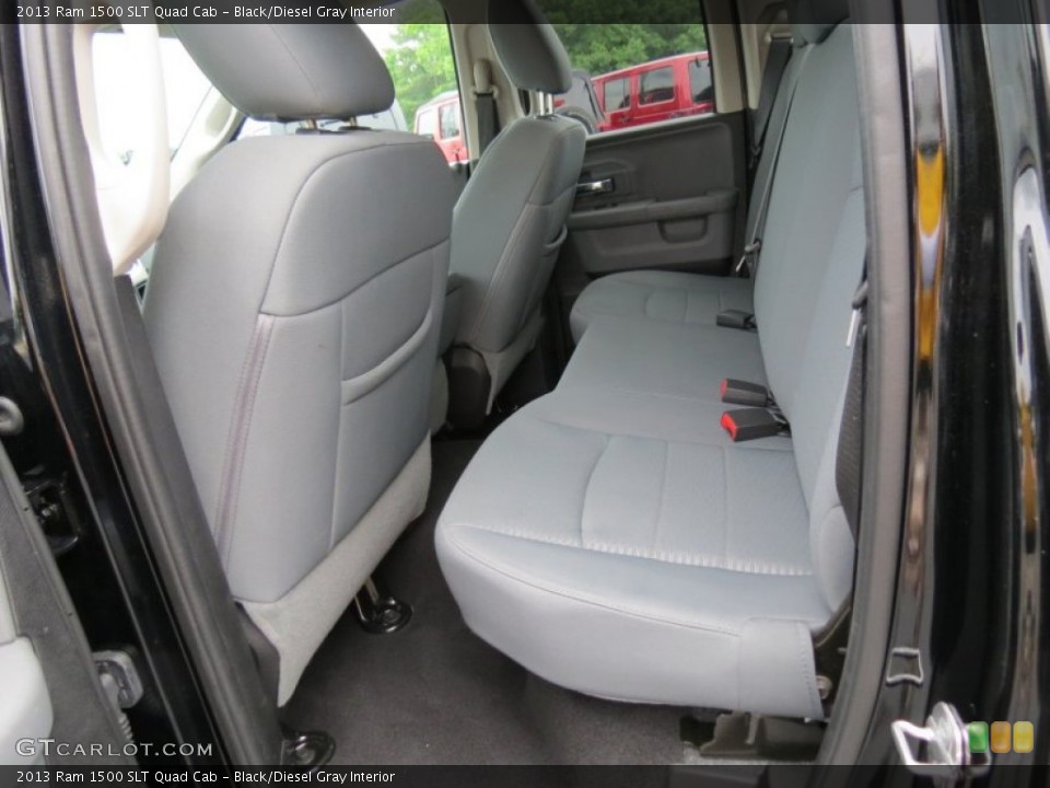 Black/Diesel Gray Interior Rear Seat for the 2013 Ram 1500 SLT Quad Cab #82450372