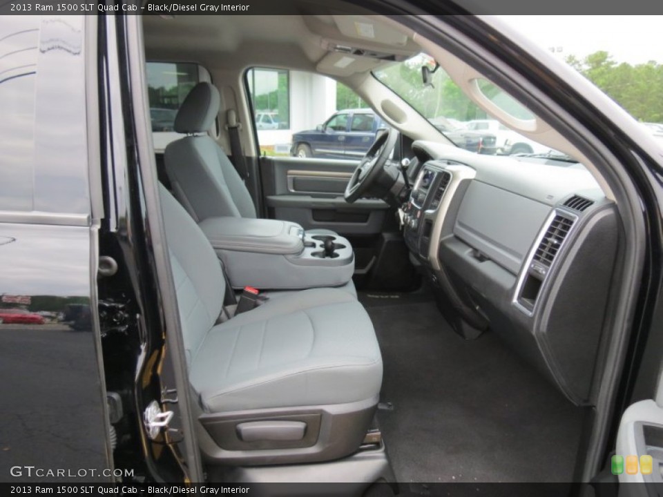 Black/Diesel Gray Interior Front Seat for the 2013 Ram 1500 SLT Quad Cab #82450450