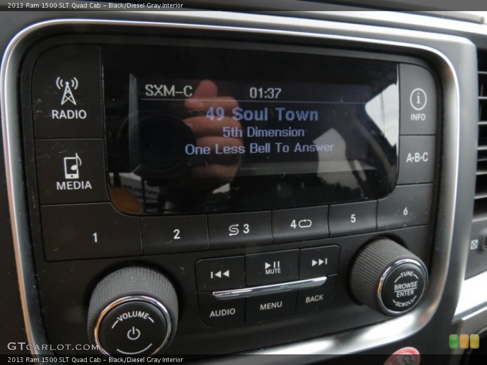 Black/Diesel Gray Interior Controls for the 2013 Ram 1500 SLT Quad Cab #82450589