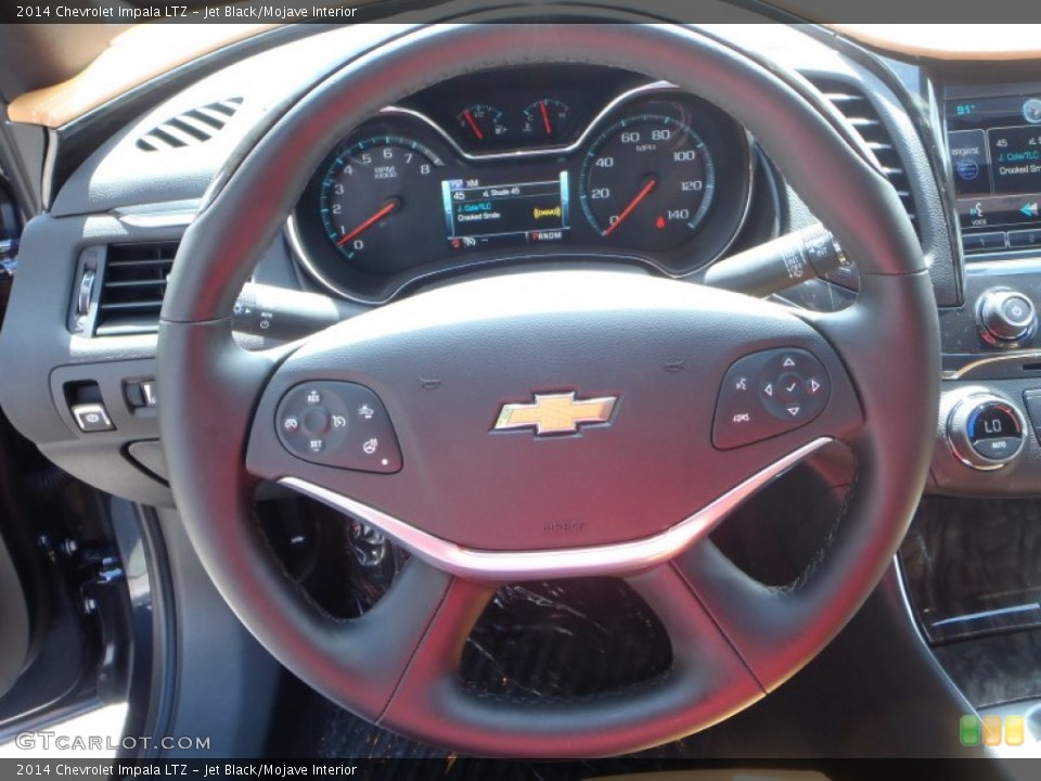 Jet Black/Mojave Interior Steering Wheel for the 2014 Chevrolet Impala LTZ #82450934