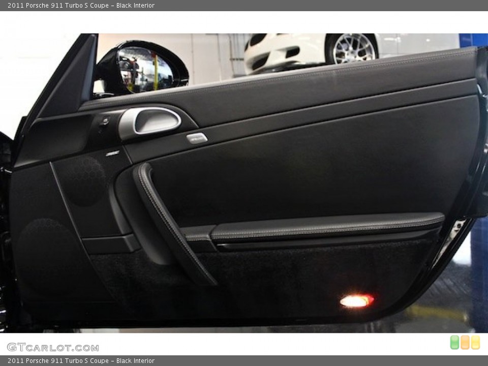 Black Interior Door Panel for the 2011 Porsche 911 Turbo S Coupe #82451092