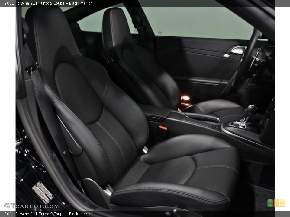 Black Interior Front Seat for the 2011 Porsche 911 Turbo S Coupe #82451265