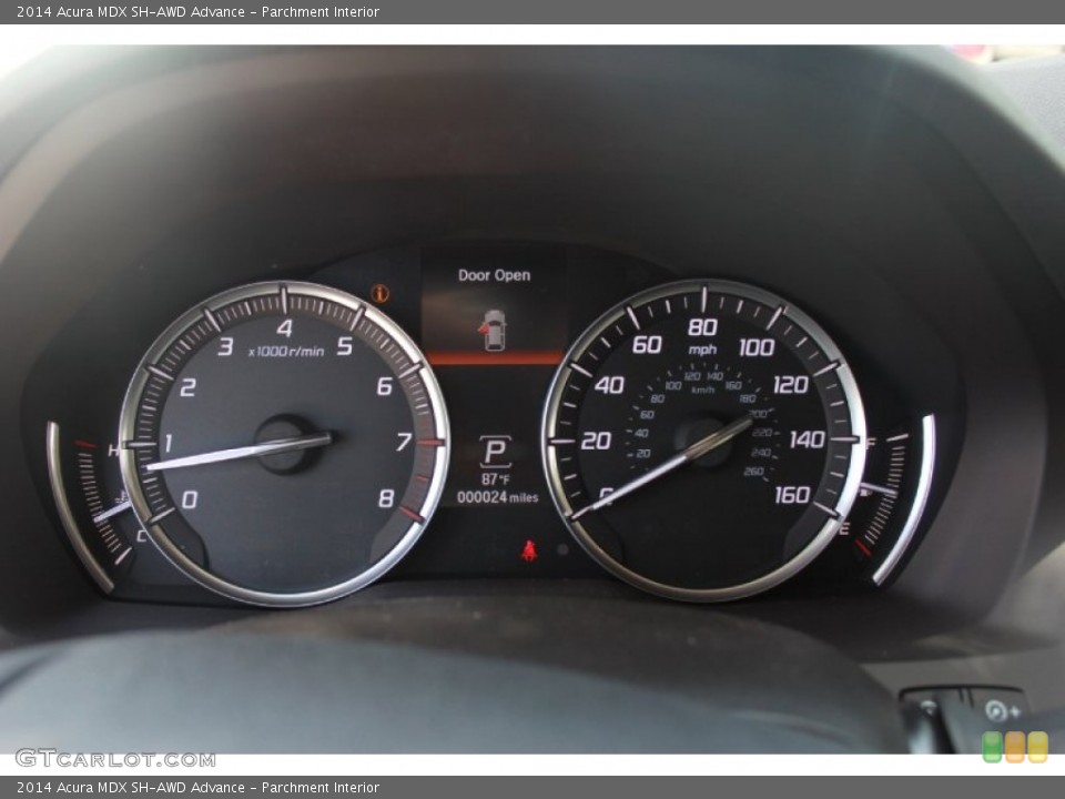 Parchment Interior Gauges for the 2014 Acura MDX SH-AWD Advance #82452008