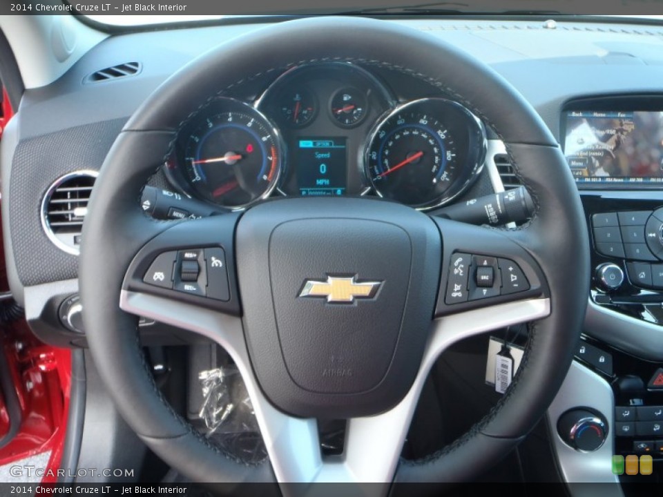 Jet Black Interior Steering Wheel for the 2014 Chevrolet Cruze LT #82452095