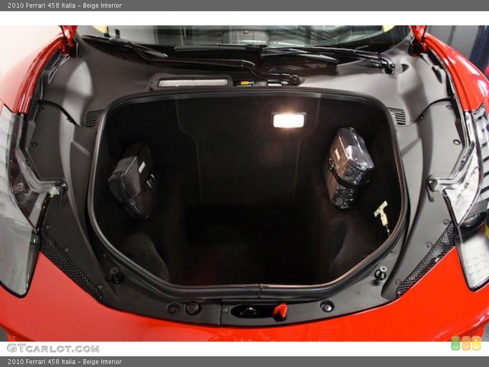 Beige Interior Trunk for the 2010 Ferrari 458 Italia #82452324