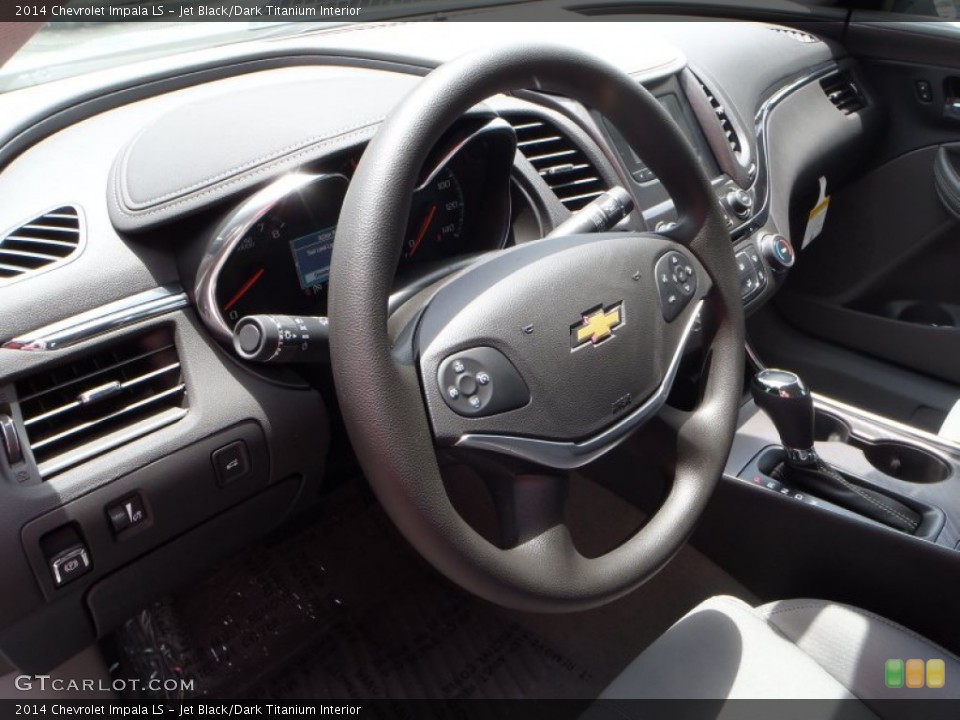 Jet Black/Dark Titanium Interior Steering Wheel for the 2014 Chevrolet Impala LS #82452614