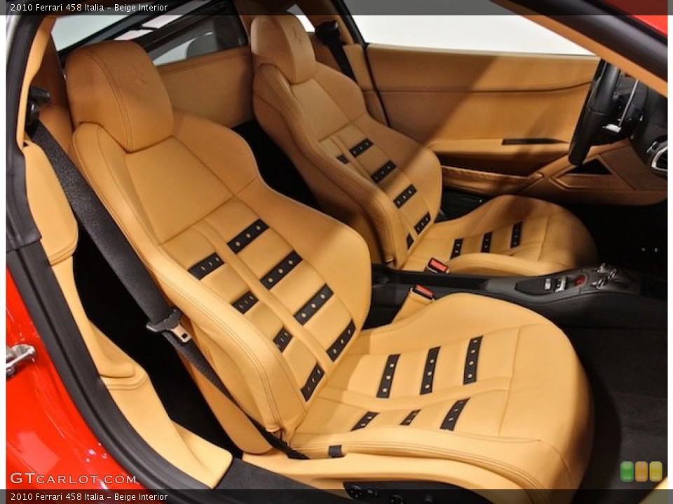 Beige Interior Front Seat for the 2010 Ferrari 458 Italia #82452629