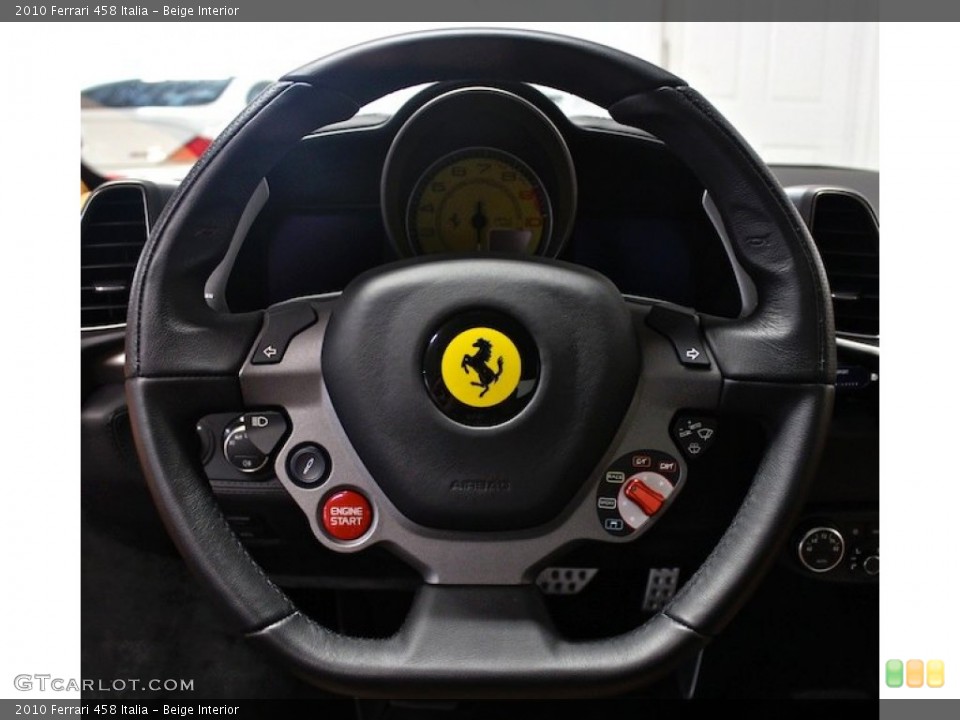 Beige Interior Steering Wheel for the 2010 Ferrari 458 Italia #82452830