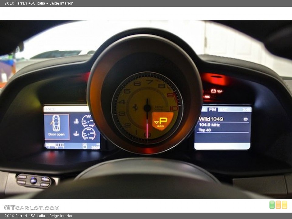 Beige Interior Gauges for the 2010 Ferrari 458 Italia #82452844