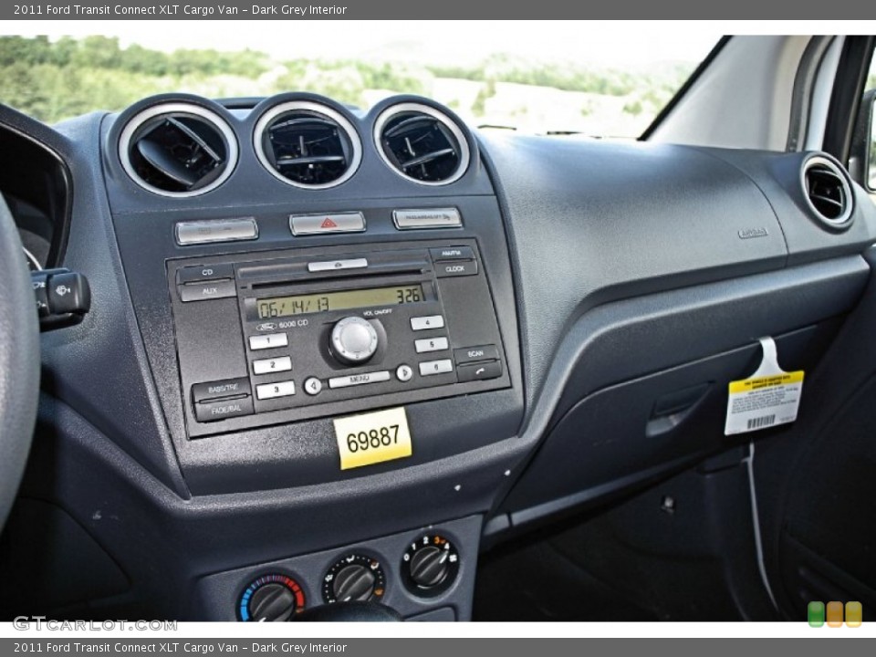 Dark Grey Interior Controls for the 2011 Ford Transit Connect XLT Cargo Van #82453934