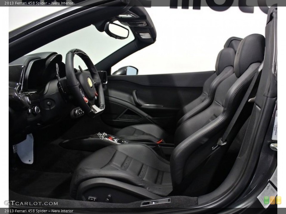 Nero Interior Front Seat for the 2013 Ferrari 458 Spider #82453952