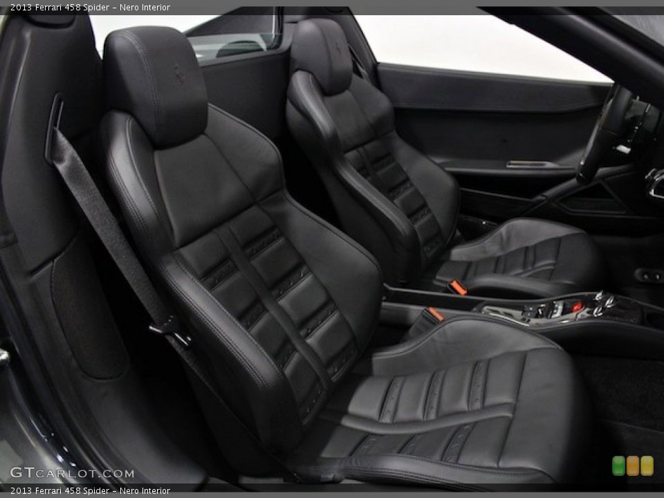 Nero Interior Front Seat for the 2013 Ferrari 458 Spider #82454042