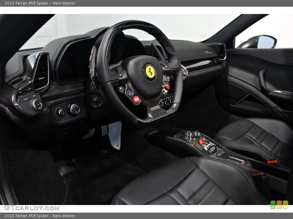 Nero Interior Prime Interior for the 2013 Ferrari 458 Spider #82454142