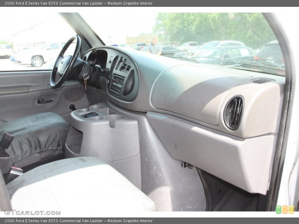 Medium Graphite Interior Dashboard for the 2000 Ford E Series Van E350 Commercial Van Ladder #82454165
