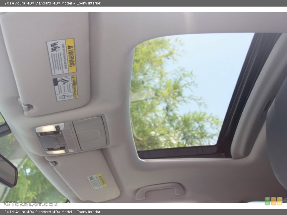 Ebony Interior Sunroof for the 2014 Acura MDX  #82454825