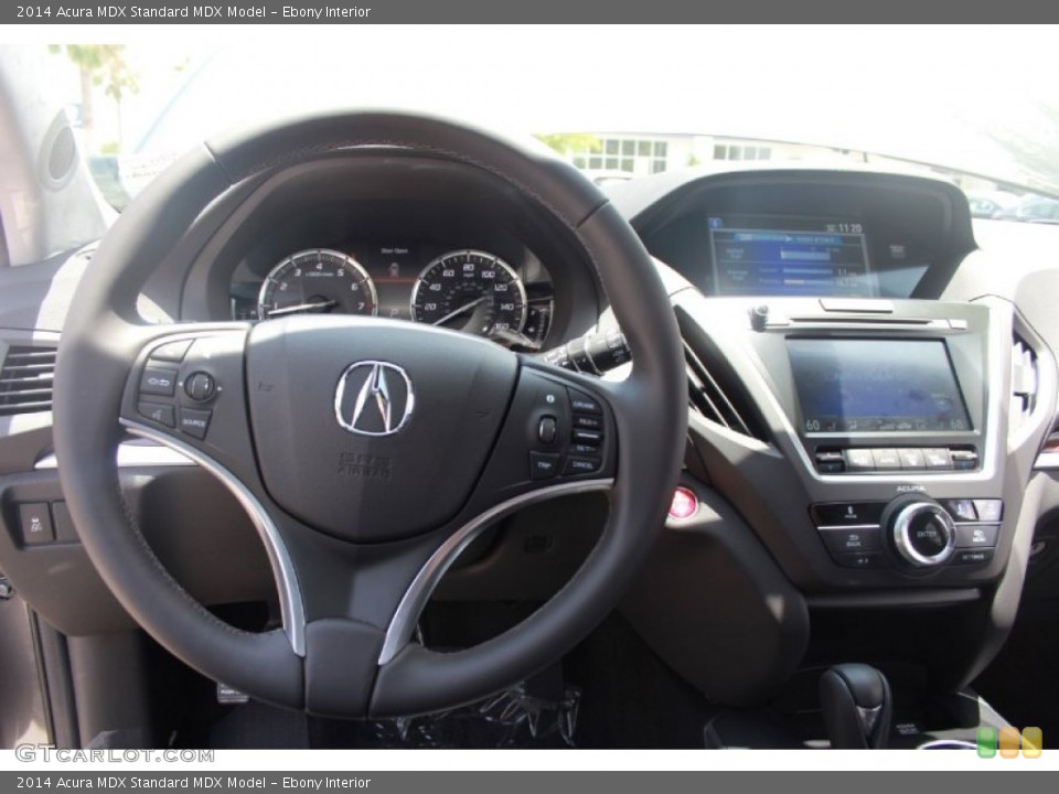 Ebony Interior Steering Wheel for the 2014 Acura MDX  #82454859
