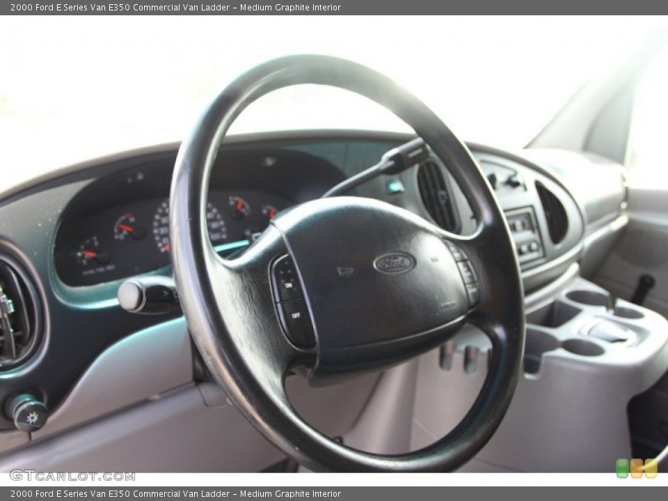 Medium Graphite Interior Steering Wheel for the 2000 Ford E Series Van E350 Commercial Van Ladder #82454924
