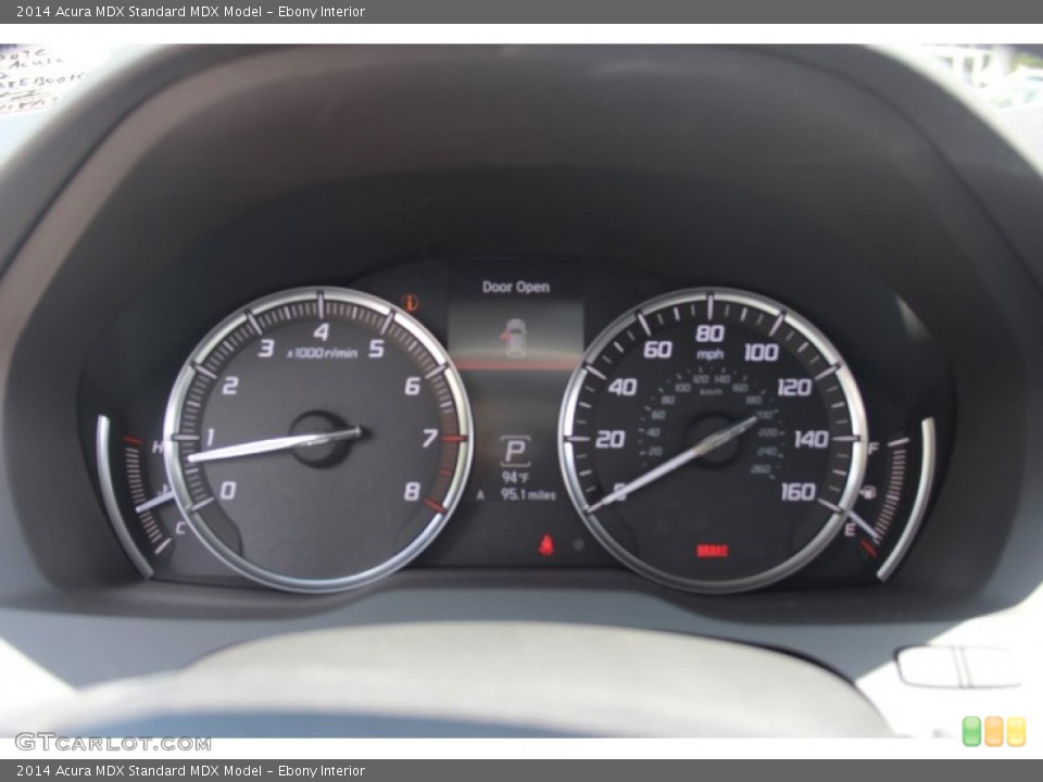 Ebony Interior Gauges for the 2014 Acura MDX  #82455008