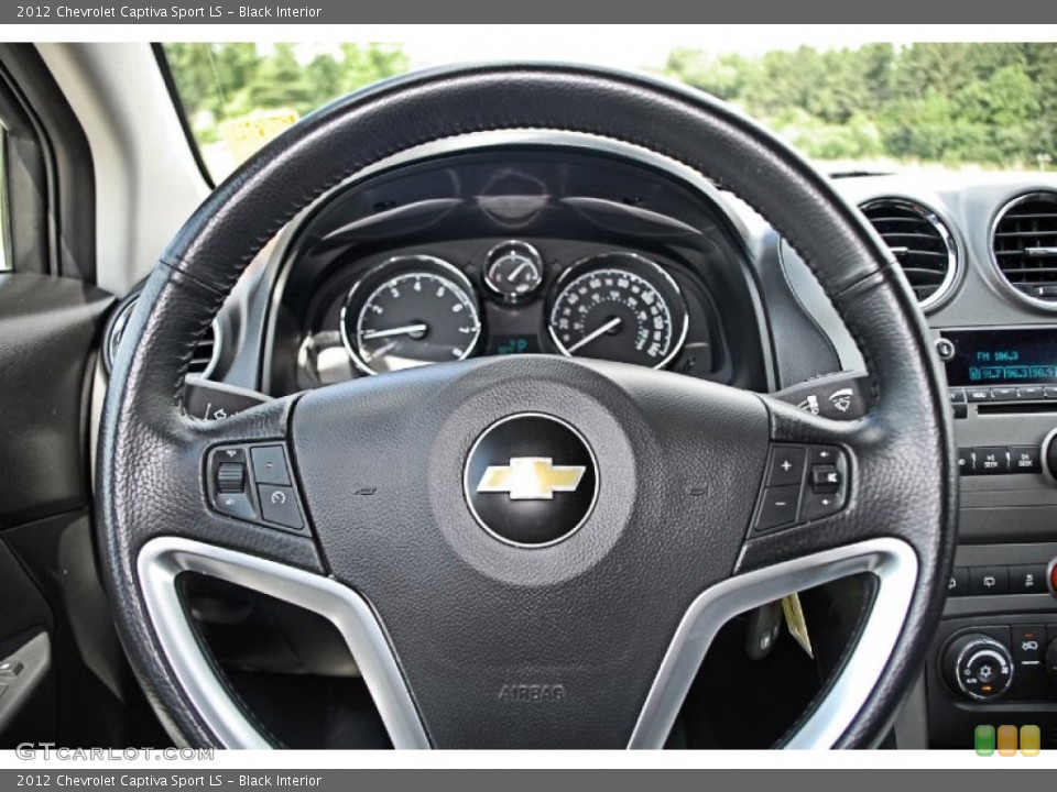 Black Interior Steering Wheel for the 2012 Chevrolet Captiva Sport LS #82455343